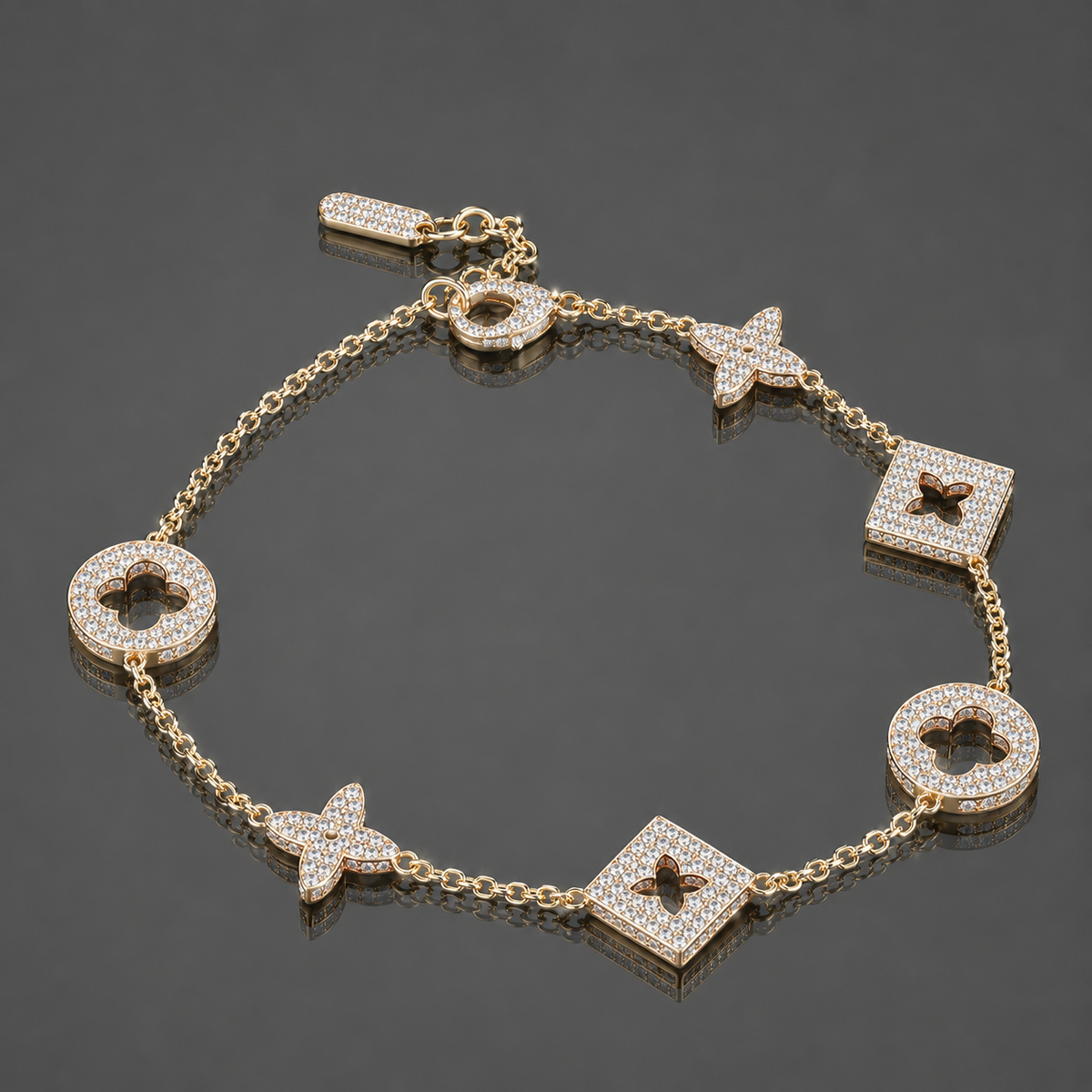 Stainless Steel Star Anklet
